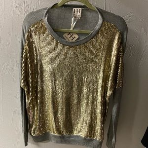 HH sequined sweatshirt-new with tags